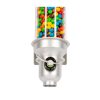 Snoep Dispenser - 3x 5L, wandmontage, Free Flow, Zilver Of Zwart - Snoepautomaat single